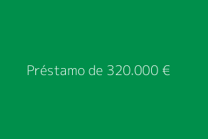 Préstamo de 320.000 euros